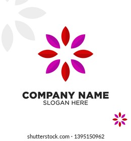 Simple and Modern Flower Logo Template
