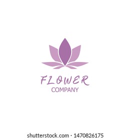 simple and modern flower logo,flower logo vector