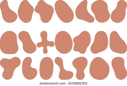 Simple and modern fluid liquid abstract blob shape vector element. EPS-10.