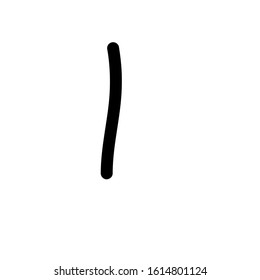 the simple modern font of letter l