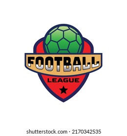 Simple modern football for sport logo design