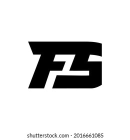 simple and modern FS letter logo design for brand identity and other purposes