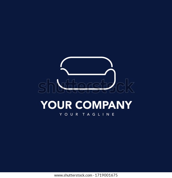 Simple Modern Furniture Company Logos Stock Vector Royalty Free 1719001675