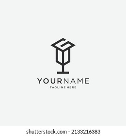 simple and modern G logo design template