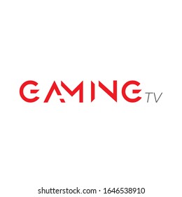 Simple Modern Gaming Tv Logo Stock Vector (Royalty Free) 1646538910 ...