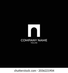 simple and modern gate icon. can be used as a logo.