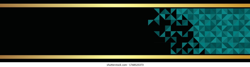 Simple and modern Geometric abstract banner background
