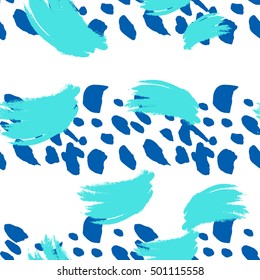 Simple modern geometric chevron print .Abstract hand drawn brush stroke shapes seamless pattern texture .