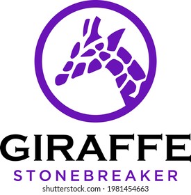 simple and modern giraffe logo for company, business, community, team, etc.