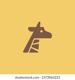 Plantilla de logotipo Simple Modern Giraffe