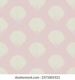 Simple, modern, girly, vector hand drawn sea shell seamless pattern
Beautiful seashells print design, perfect for prints and patterns. Fashion textile fabric design.