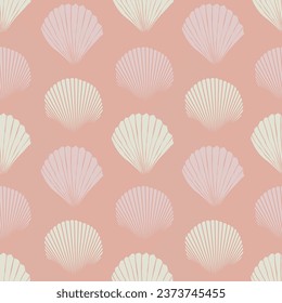 Simple, modern, girly, vector hand drawn sea shell seamless pattern
Beautiful seashells print design, perfect for prints and patterns. Fashion textile fabric design