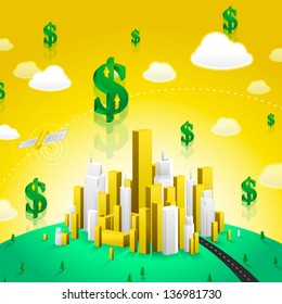 simple and modern gold city