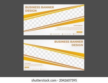 plantilla de diseño de banners empresariales de degradado simple