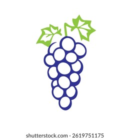  Simples moderno design de logotipo de uva