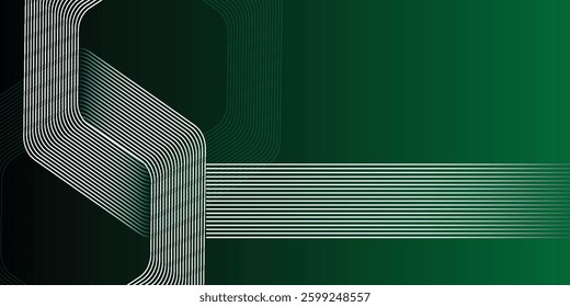 simple modern green black background with dynamic wavy hexagon texture. suitble for wallpaper poster banner