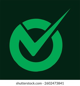 simple and modern green checklist icon 