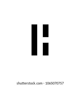 simple and modern h logo