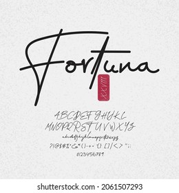 Simple modern hand writes alphabet fonts. Typography technology, digital, future creative font. vector illustration

