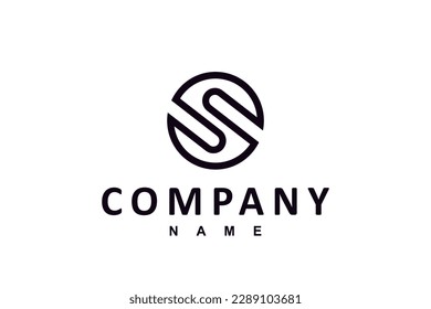 Simple Modern Hexagon Line Art Initial Letter S C with King Queen Crown for Monogram Wealth Finance Company Logo Design