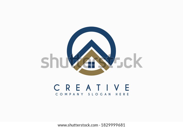 Simple Modern Home House Real Estate Stock Vector (Royalty Free ...