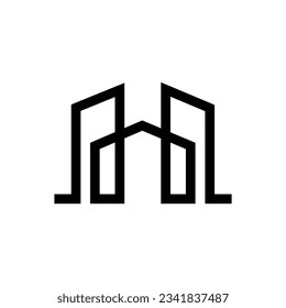 
Simple and modern house Line logo