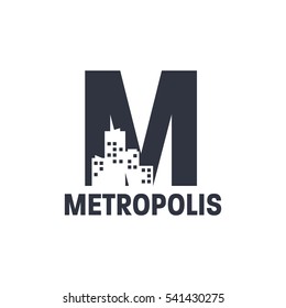 Simple modern House logo with negative space and hidden message logo concept