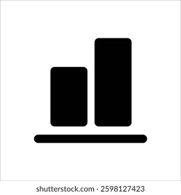 A simple and modern icon representing "align bottom" functionality, often used in design and layout tools. Clean and minimal style.