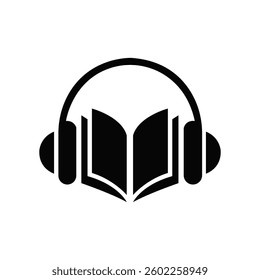 Simple, modern icon representing audiobooks.