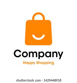 A simple modern and iconic logo/icon for Happy Shopping. 