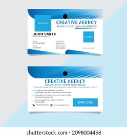 Plantilla De Diseño De Tarjetas E-I Modernas Y Sencillas Para Su Empresa