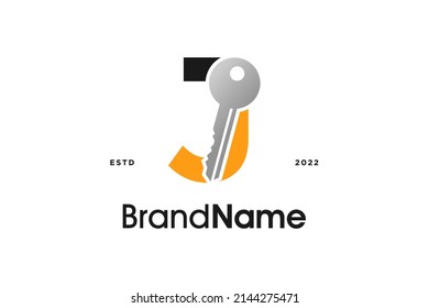 Diseño de logotipo de Ilustración Simple y Moderna Combinación inicial K con clave.