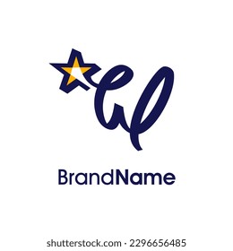 Diseño sencillo y moderno del logotipo de Ilustración Primer W Combinar con Estrella abstracta. El logotipo puede utilizarse para cualquier sector y funcionar también en pequeñas dimensiones.