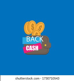 the simple modern illustration vector of cashback
