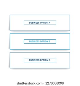 Simple Modern Infographics Template with 3 options. Vector infographic element. - Vector