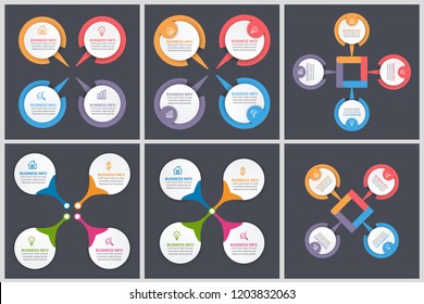 Simple Modern Infographics Template Bundel
