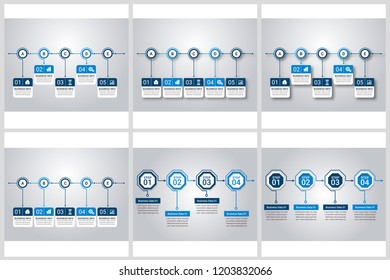 Simple Modern Infographics Template Bundel