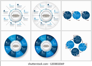 Simple Modern Infographics Template Bundel