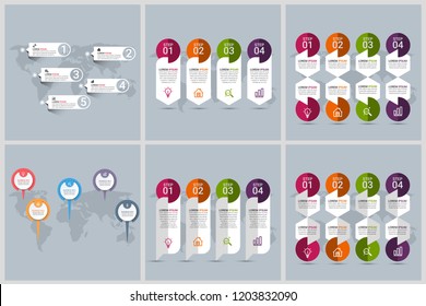 Simple Modern Infographics Template Bundel