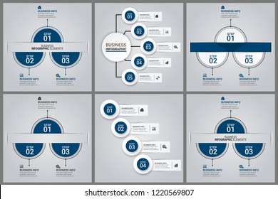 Simple Modern Infographics Template Set