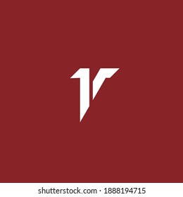 a simple and modern initial 1v logo design