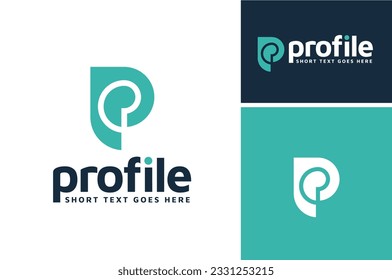 Simple Modern Initial Letter P Phone Profile Player Pay apps Icon logo design