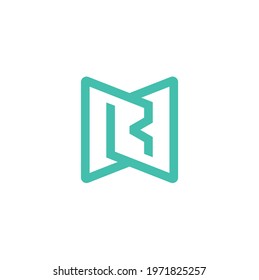 Simple Modern Initial Letter R logo design