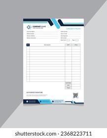 Simple and Modern Invoice Template Design