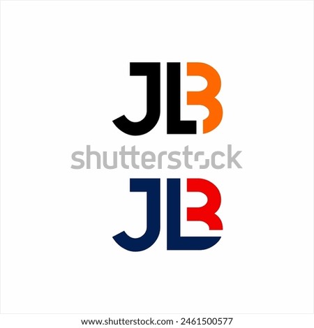 Simple modern JBL letter logo design.