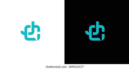 Simple and modern JC letter initials logo design