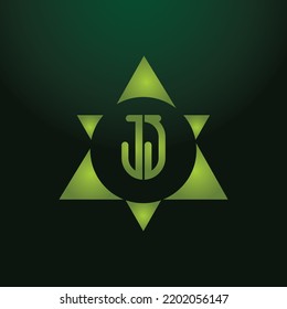 Simple Modern JJ J Monogram Logo