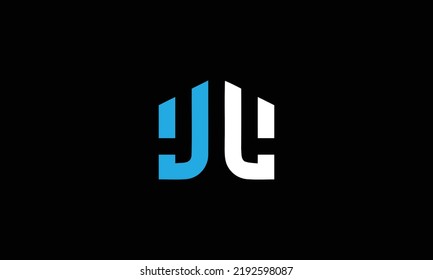  Logotipo de monograma JJ simple y moderno, JL 