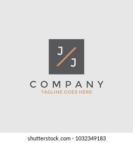 Simple modern JJ logotype