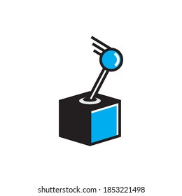 icono del vector de caja joystick moderno